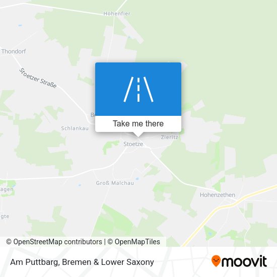 Am Puttbarg map