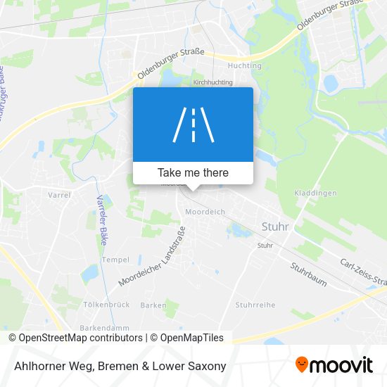 Ahlhorner Weg map