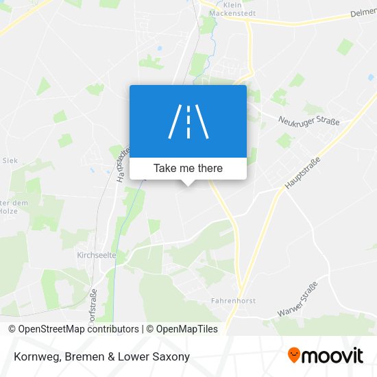 Kornweg map