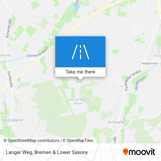 Langer Weg map