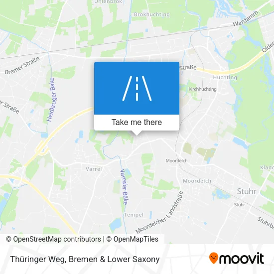 Карта Thüringer Weg