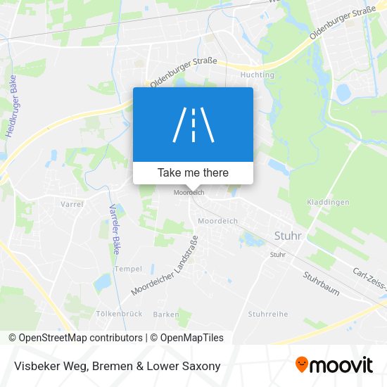 Visbeker Weg map