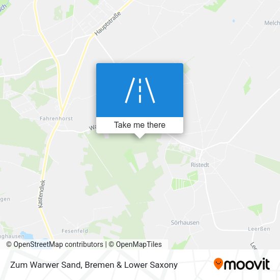 Zum Warwer Sand map