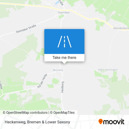 Heckenweg map