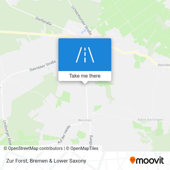 Zur Forst map