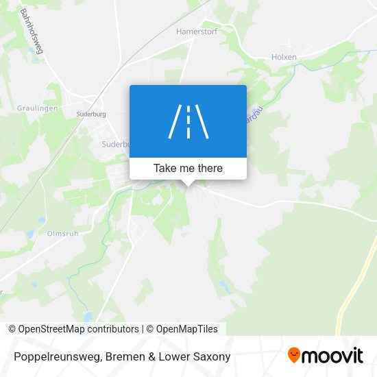 Poppelreunsweg map