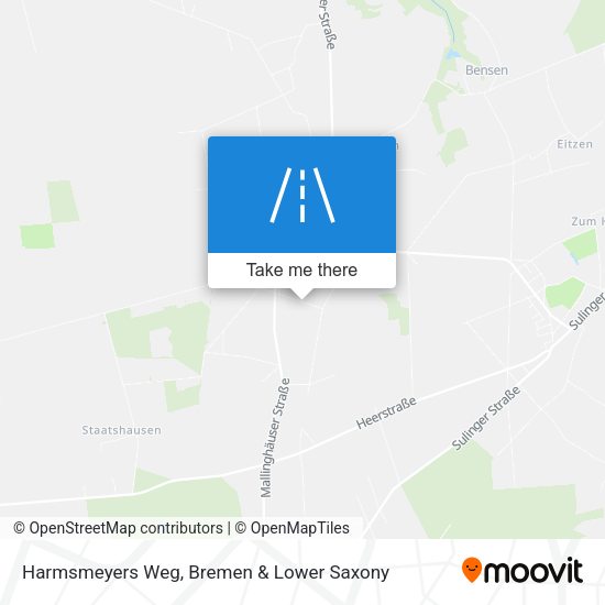 Harmsmeyers Weg map