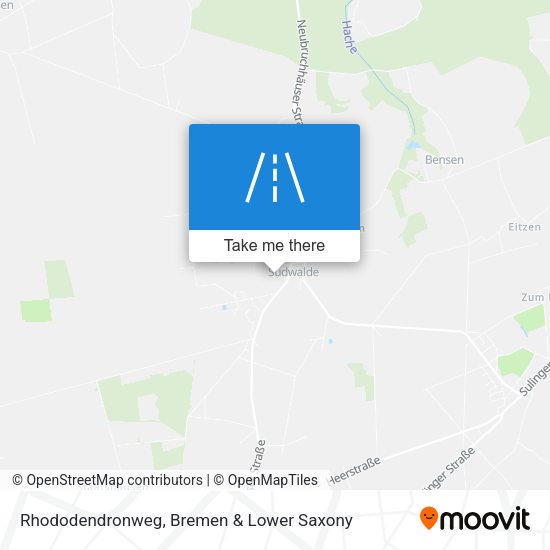 Rhododendronweg map