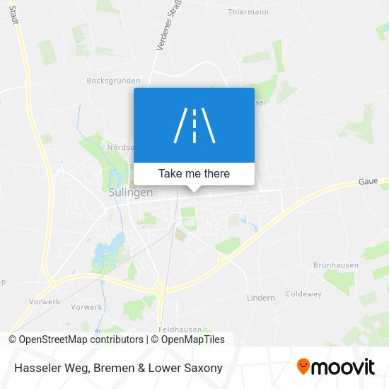 Hasseler Weg map