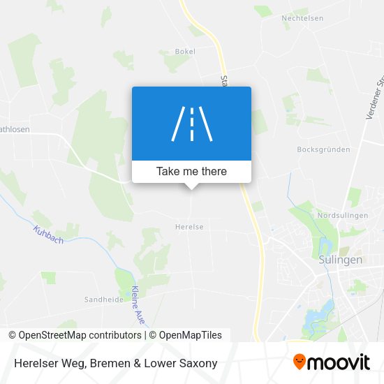 Herelser Weg map