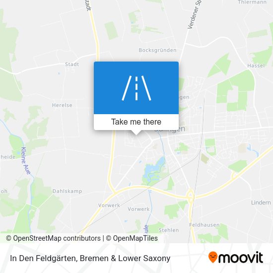 In Den Feldgärten map