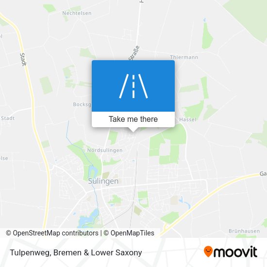 Tulpenweg map