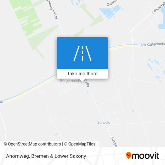Ahornweg map