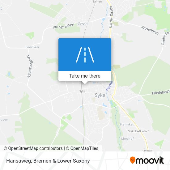Hansaweg map