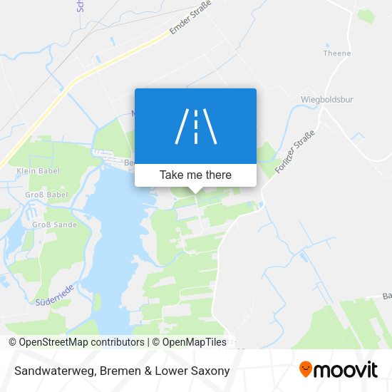 Sandwaterweg map