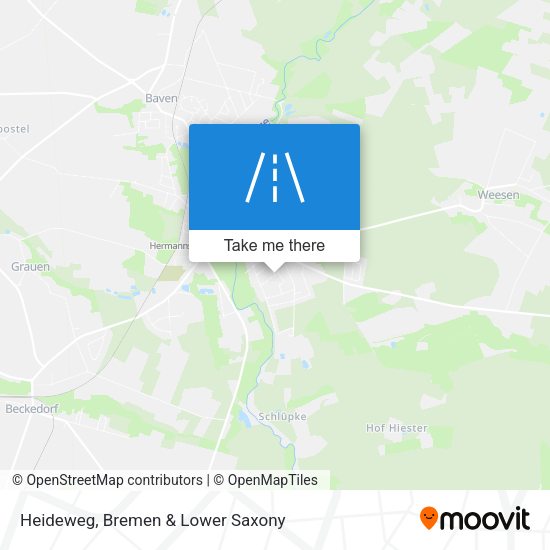 Heideweg map
