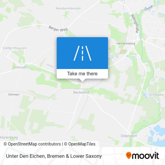 Unter Den Eichen map