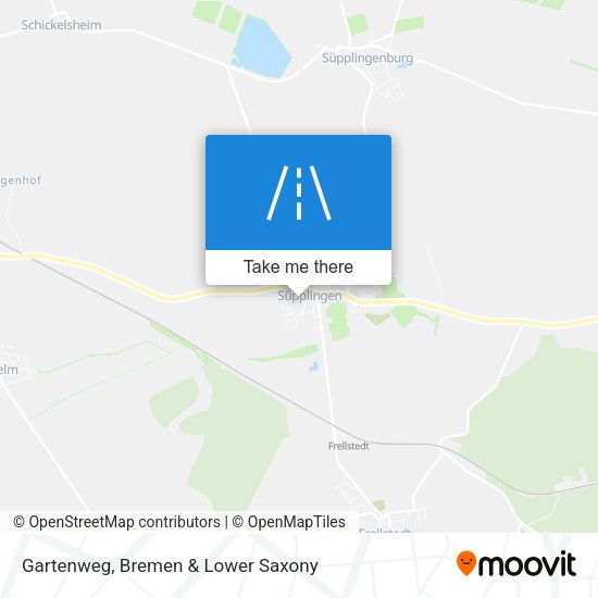 Gartenweg map