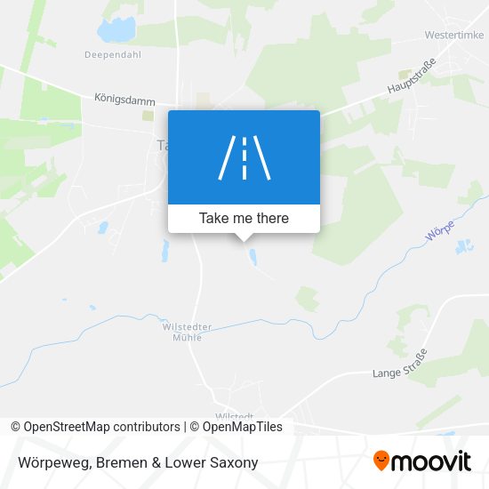 Wörpeweg map