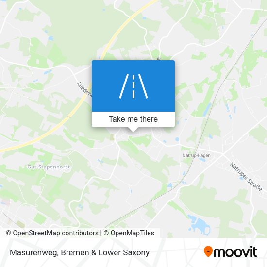Masurenweg map
