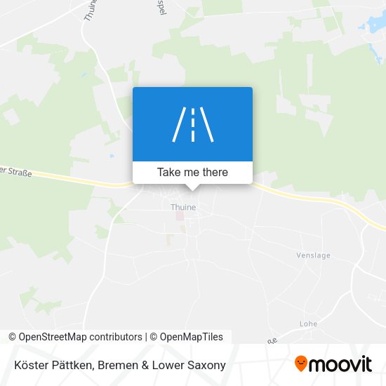 Köster Pättken map