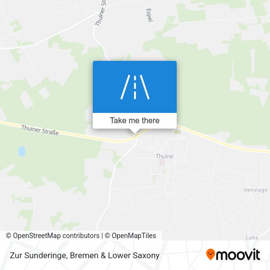 Zur Sunderinge map