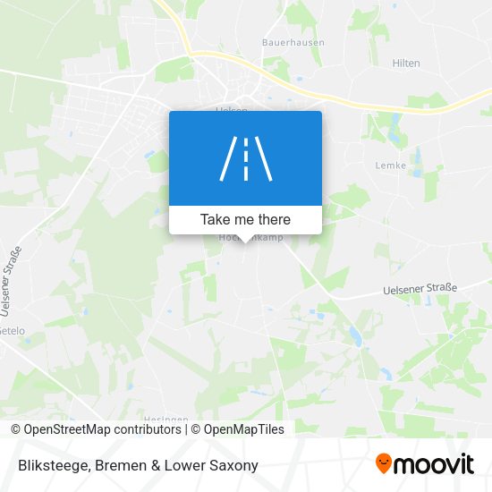 Bliksteege map