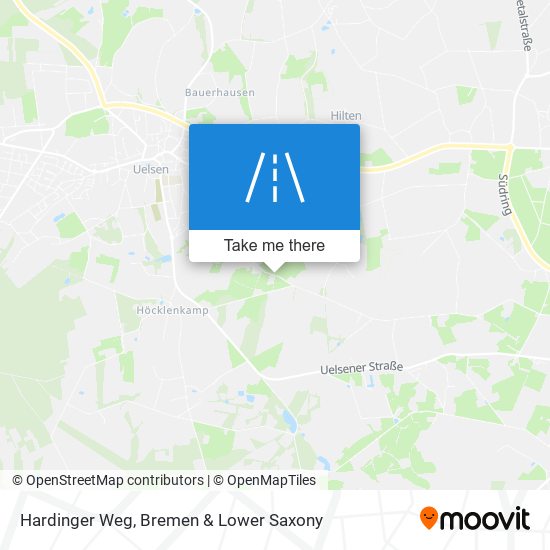 Hardinger Weg map