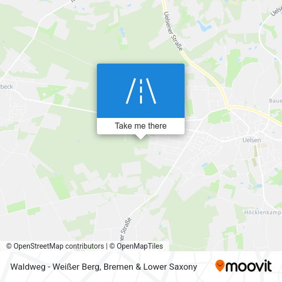 Waldweg - Weißer Berg map