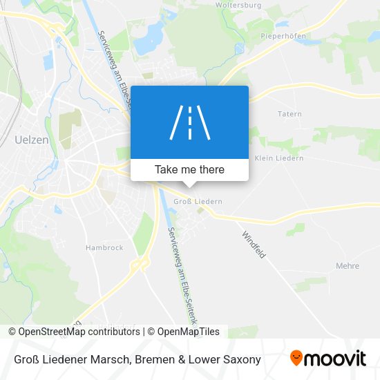 Groß Liedener Marsch map