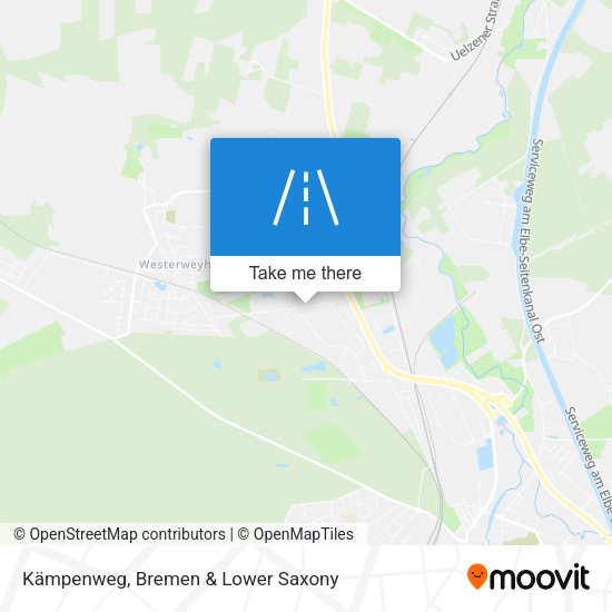 Kämpenweg map