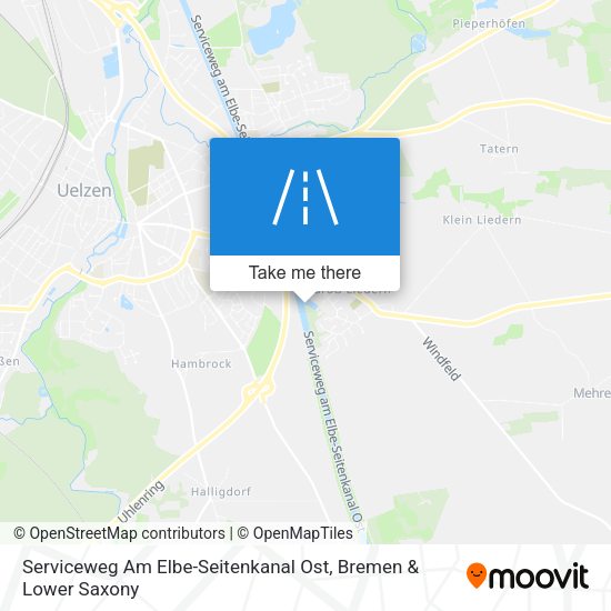 Serviceweg Am Elbe-Seitenkanal Ost map