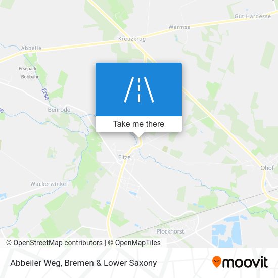 Abbeiler Weg map