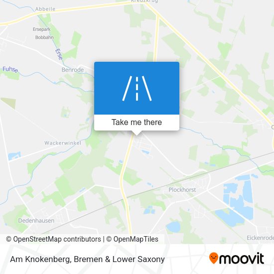 Am Knokenberg map