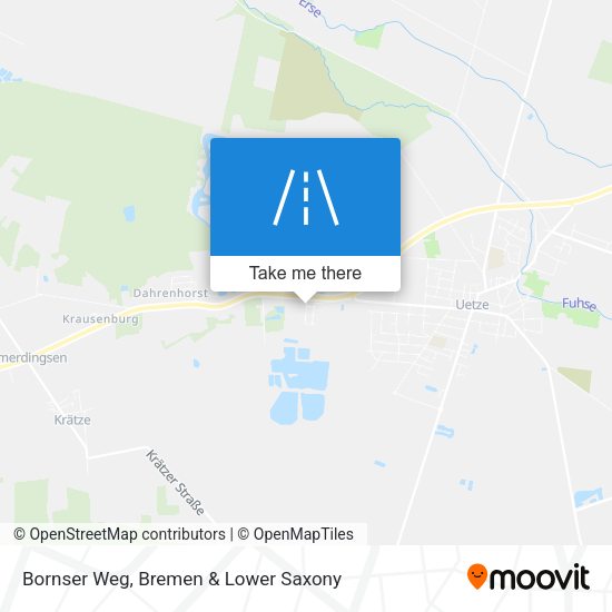 Bornser Weg map