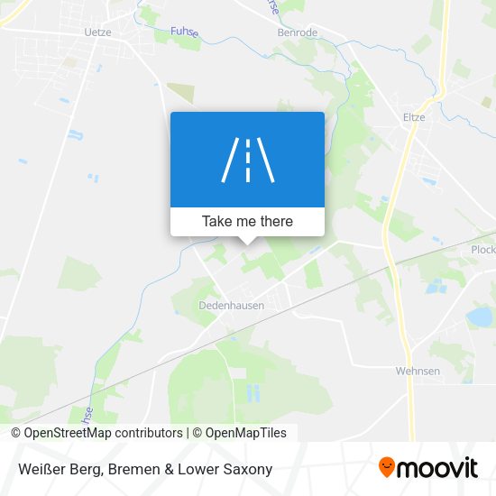 Weißer Berg map
