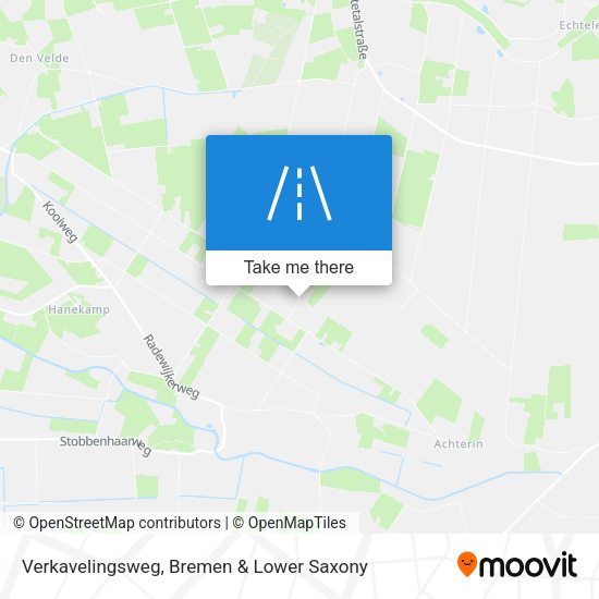 Verkavelingsweg map