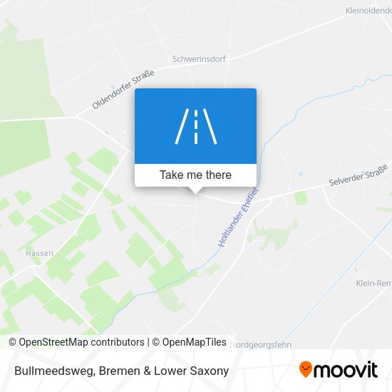Bullmeedsweg map