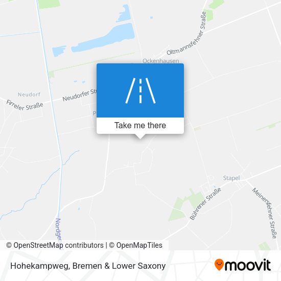 Hohekampweg map