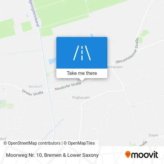 Карта Moorweg Nr. 10