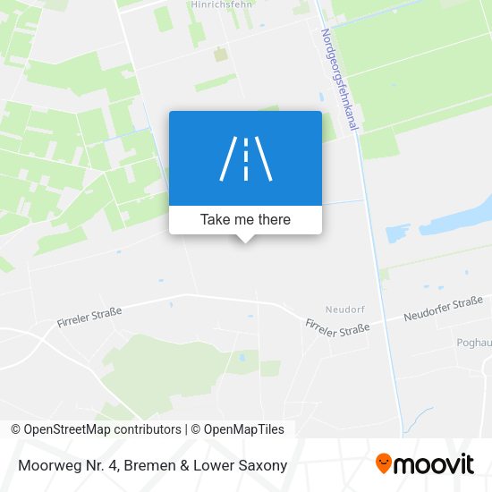 Moorweg Nr. 4 map