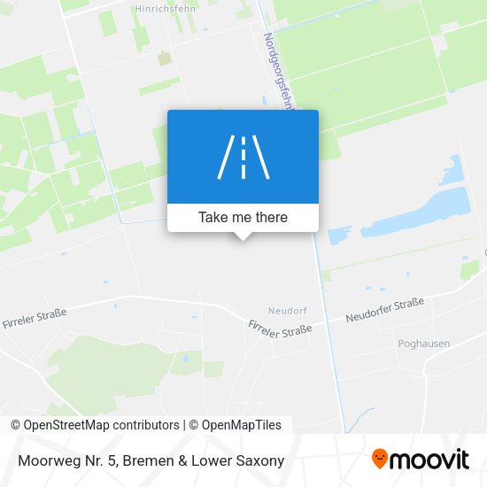 Moorweg Nr. 5 map