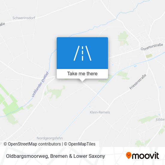 Oldbargsmoorweg map