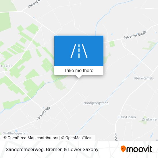 Sandersmeerweg map