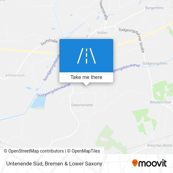 Untenende Süd map