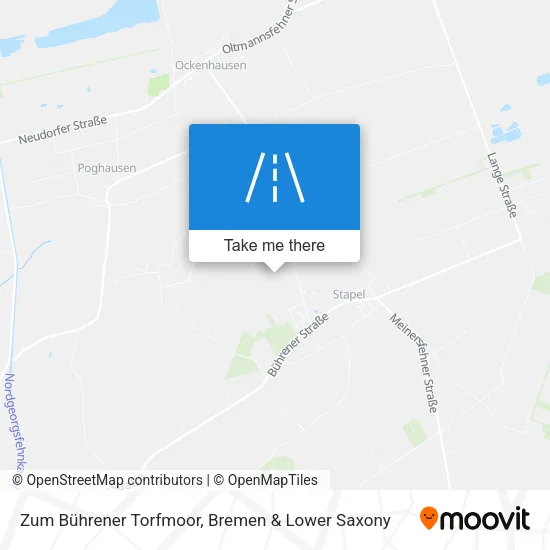 Карта Zum Bührener Torfmoor