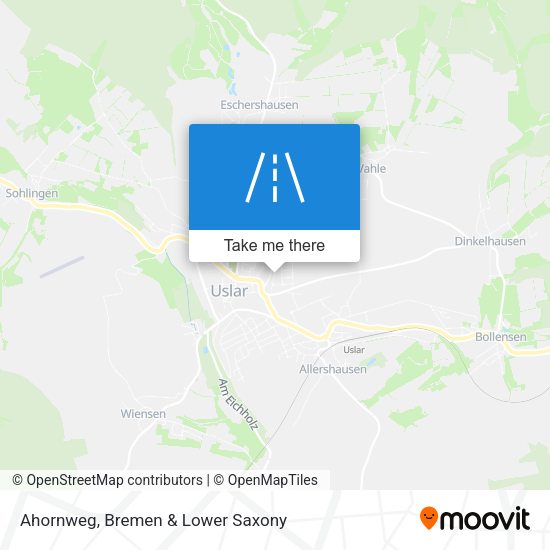Ahornweg map