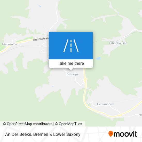 An Der Beeke map