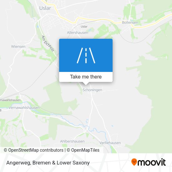 Angerweg map
