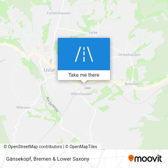 Gänsekopf map